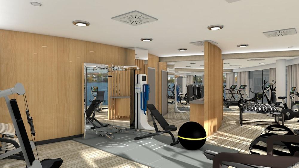 The Fontenay Hamburk Exteriér fotografie 3D rendering of a gym