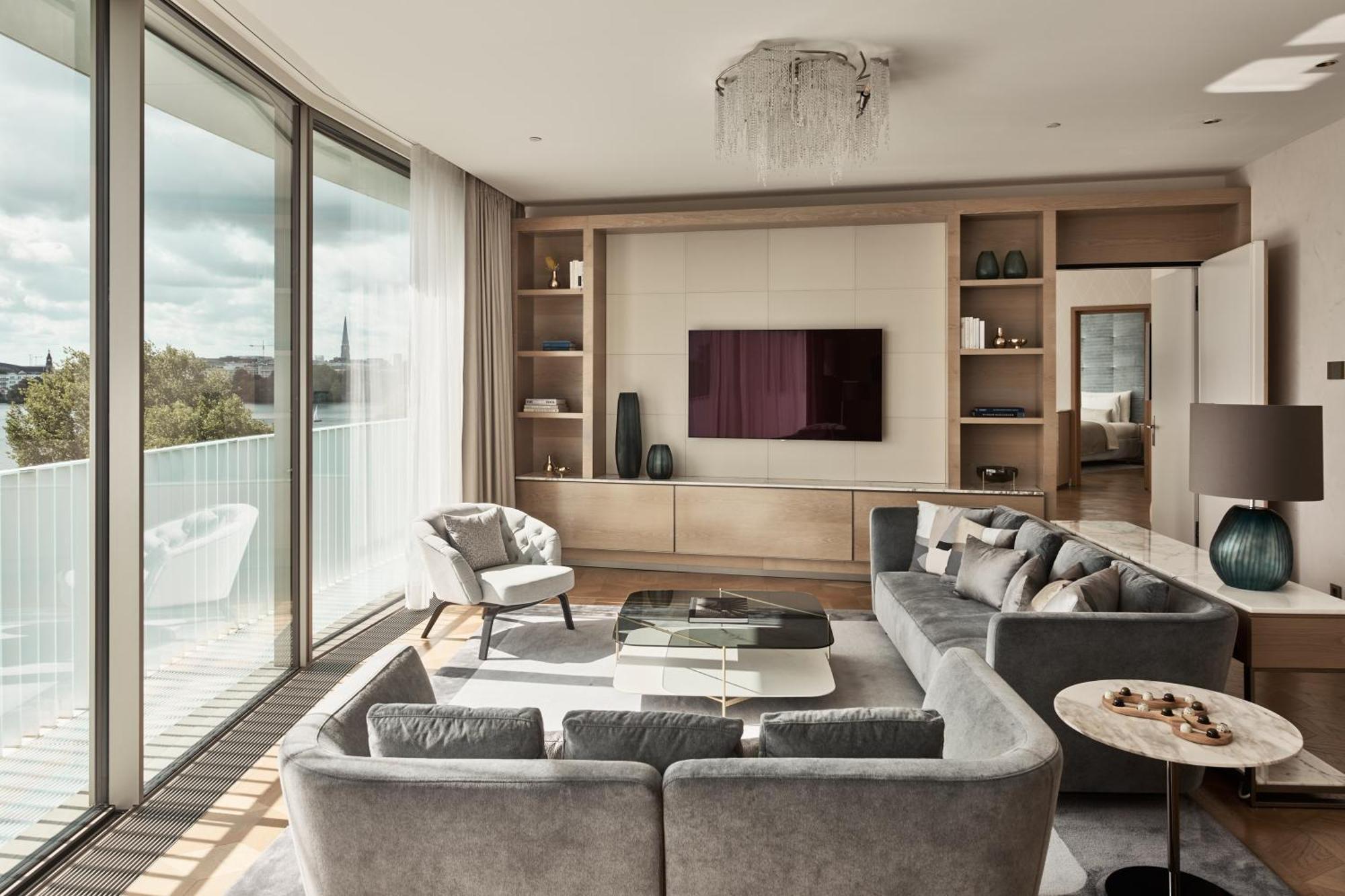 The Fontenay Hamburk Exteriér fotografie Interior of a typical apartment